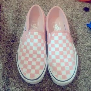 Pink Checkered Vans